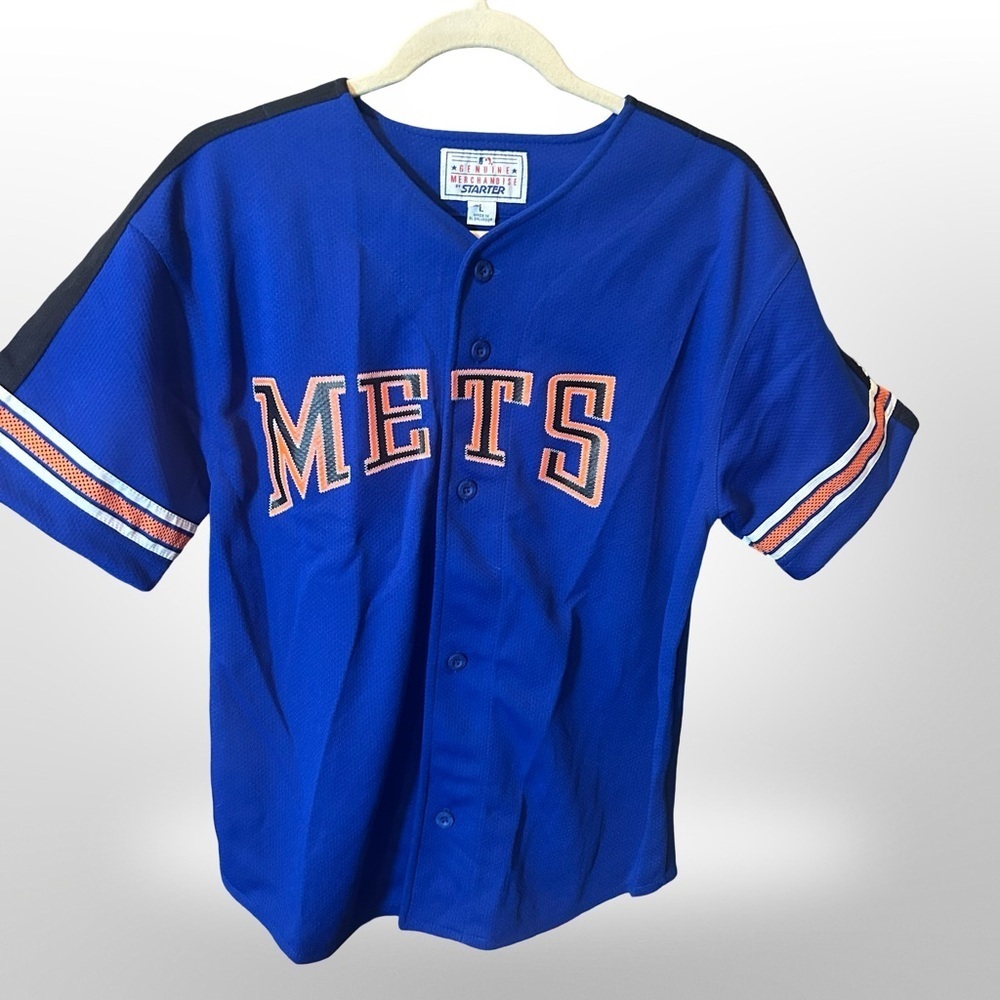 Vintage 90’s Starter Mets Jersey – Kids L / or could fit as Women’s S ⚾💙⚾🧡